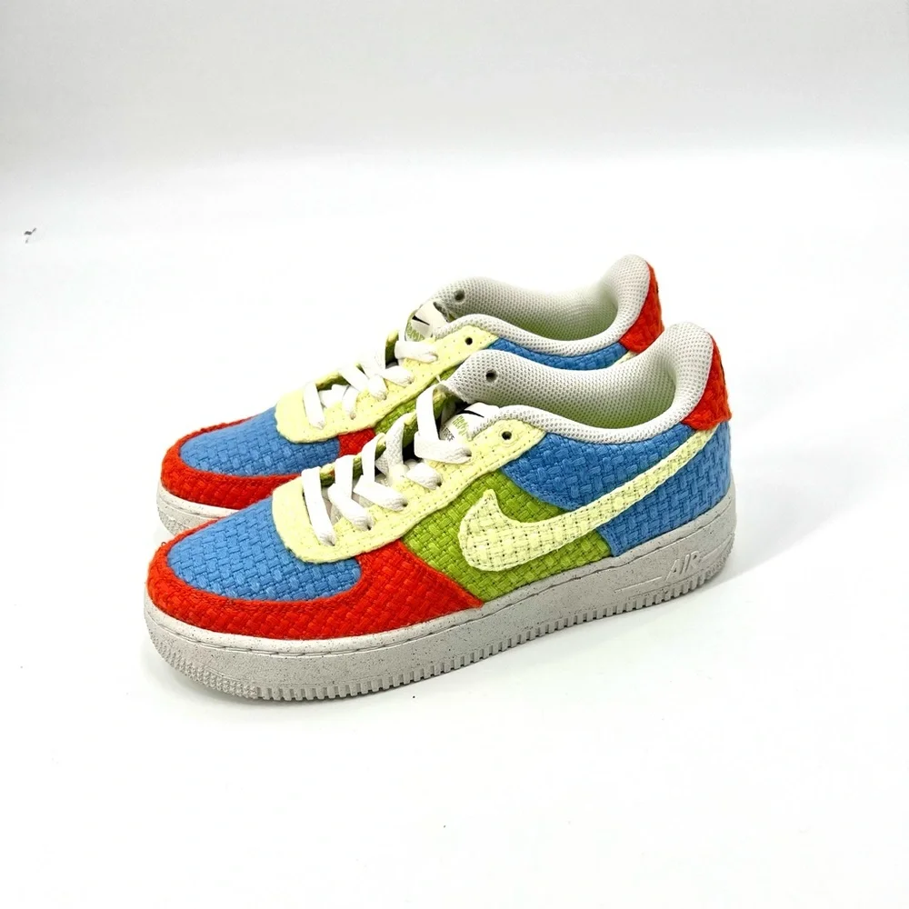 Air Force 1 LV8 Next Nature ‘University Blue/Vivid Green/Team Orange (GS) 6.5 - Picture 5 of 6